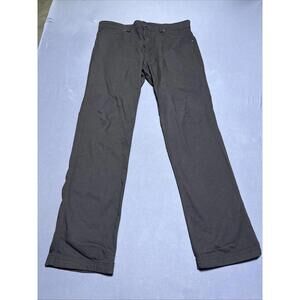 Duluth Pants Mens 34x32 Brown Flex Fire Hose Slim Fit Utility Workwear